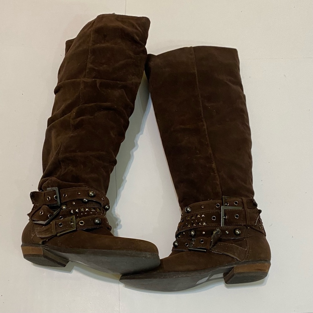 Brown suede boots! Size 7